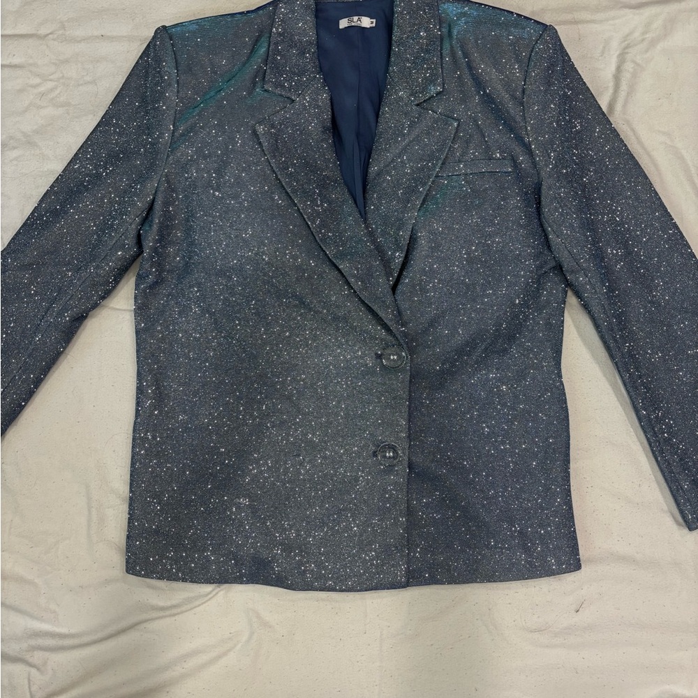 Women's Sparkling Gray Blazer
